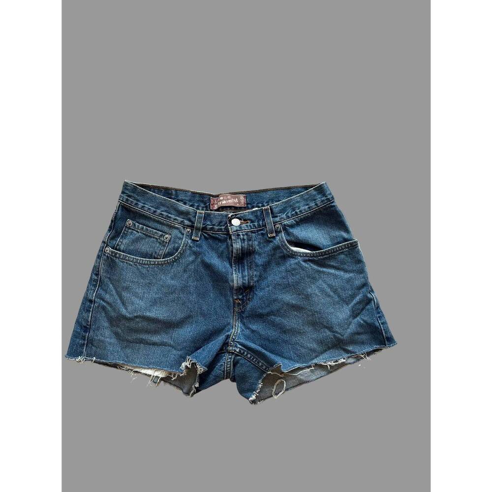 NEW LEVI'S women's 569 denim shorts in medium wash